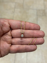 0.50 Carat Round Cut Real (Natural) Round Diamond Solitaire Pendant Necklace In 14K Yellow Gold, G-H