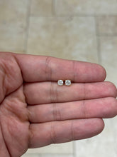 0.60 Carat Total Weight Real Natural Round Diamond Solitaire Stud Earrings in 14K Yellow Gold Color G/H