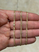 10K Solid Yellow Gold Cuban 2.50MM Link Chain Necklace 16" 18" 20" 22" 24" 28'' 30" ,Layering Chain , Everyday Minimal Chain, 10K Gold