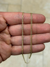 10K Solid Yellow Gold Cuban 2mm 2.5mm Link Chain Necklace 16" 18" 20" 22" 24" 26" 28" 30" ,Layering Chain , Everyday Minimal Chain, 10K Gold