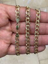 10K Yellow Gold Cuban Curb Miami Cuban Chain 5.5mm 26'' Yellow Gold Chain, Necklace, Cuban, Unisex, Men, Woman