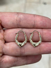 14K Gold Claddagh Hoops, Dainty Irish Hoop Earrings, Mini Claddagh Earrings, Celtic Friendship Jewelry, Heart Hoops