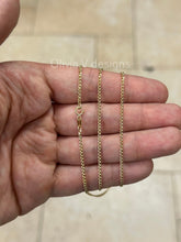 14K Solid Yellow Gold Cuban 2.00mm Link Chain Necklace 24" Inch ,Layering Chain , Everyday Minimal Chain, 14K Gold