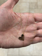 14k Yellow Gold Heart Necklace/ Heart Necklace/ Gold Necklaces/ Love Necklace/ Minimalist Heart Necklace/ Dainty Heart Necklace