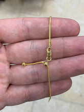 14k Yellow Gold Over 925 Sterling Silver Franco Wheat Foxtail Necklace 24" 1mm 925 Sterling Silver, High Quality, Slider, Adjustable Chain