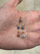 14k Yellow Gold Round Evil Eye Pendant, Dainty Eye - Genuine 14k Yellow Gold - Pendant Gift, Dainty, Good Luck Protection Charm