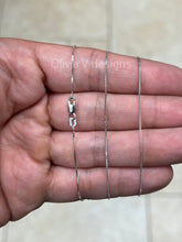 18K Solid Yellow Gold Box 0.6mm Necklace Chain With Lobster Clasp 16" 18" 20" Finished Necklace, Everyday Necklace