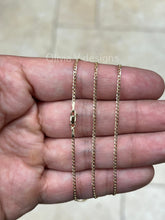 18K Solid Yellow Gold Flat Cuban 1.7mm Link Chain Necklace 16'' 18'' 20'' 22'' 24'' , Layering Chain , Minimal Chain, 18K Gold Chain