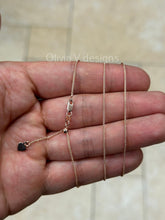 1mm Solid Adjustable Wheat Spiga Chain REAL 14K Rose Gold Up To 22", Spiga Wheat Chain, 14k Rose Gold