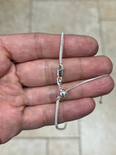 925 Sterling Silver Adjustable Popcorn Coreana Chain 2mm - 925 Sterling Silver - Genuine 925 Silver