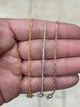 925 Sterling Silver Anchor Mariner Link Adjustable Chain Necklace 24" 2mm, Anchor Chain, 14k Yellow Gold, 14k Rose Gold, Silver