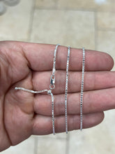 925 Sterling Silver Box Adjustable 1.3mm Chain, Silver, Sterling Silver Chain, 925 Sterling Silver, Finished Necklace, 925 Silver
