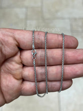 925 Sterling Silver Round Box Chain, 1.8mm Round Box Chain, Sterling Silver Chain, Mens or Womens Chain, Unisex, Made in Italy