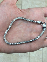 925 Sterling Silver Snake Chain Bracelet 3mm Gun Metal Oxidized Finish, Genuine 925 Silver, Round Snake