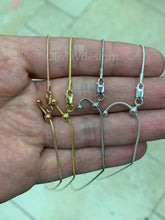 925 Sterling Silver Solid Snake Adjustable Chain Necklace 24" .9mm Italy, 8-Sided Snake, Round Snake, 925 Sterling Silver, High Quality, New