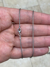Chain Sterling Silver Oxidized Wheat Spiga Chain 1mm, Bali Woven Chain, Braided Black Chain Necklace, Rustic Chain For Pendants, 925