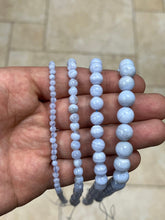 Genuine Blue Lace Agate Beads Genuine Natural Grade AAA Gemstone Round Loose Beads 4MM 6MM 8MM 10MM - 16'' Inch Strand - Wholesale
