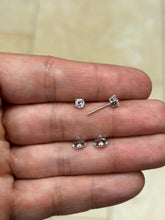 IGI Certified 14k White Gold Lab Grown Diamond Studs 0.50 Carats EF VS1, Screw Back, Diamond Studs, Round Diamond Stud Earrings Unisex