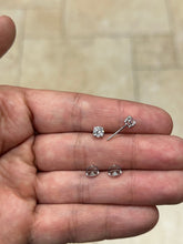 IGI Certified 14k White Gold Lab Grown Diamond Studs 1.00 Carat DE VS1, Screw Back, Diamond Studs, Round Diamond Stud Earrings Unisex