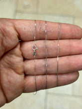 Solid 10K White Gold Box Chain Necklace, Delicate Dainty Layered Necklace, Everyday Necklace, Simple chain, Best Seller, Gift, Anniversary