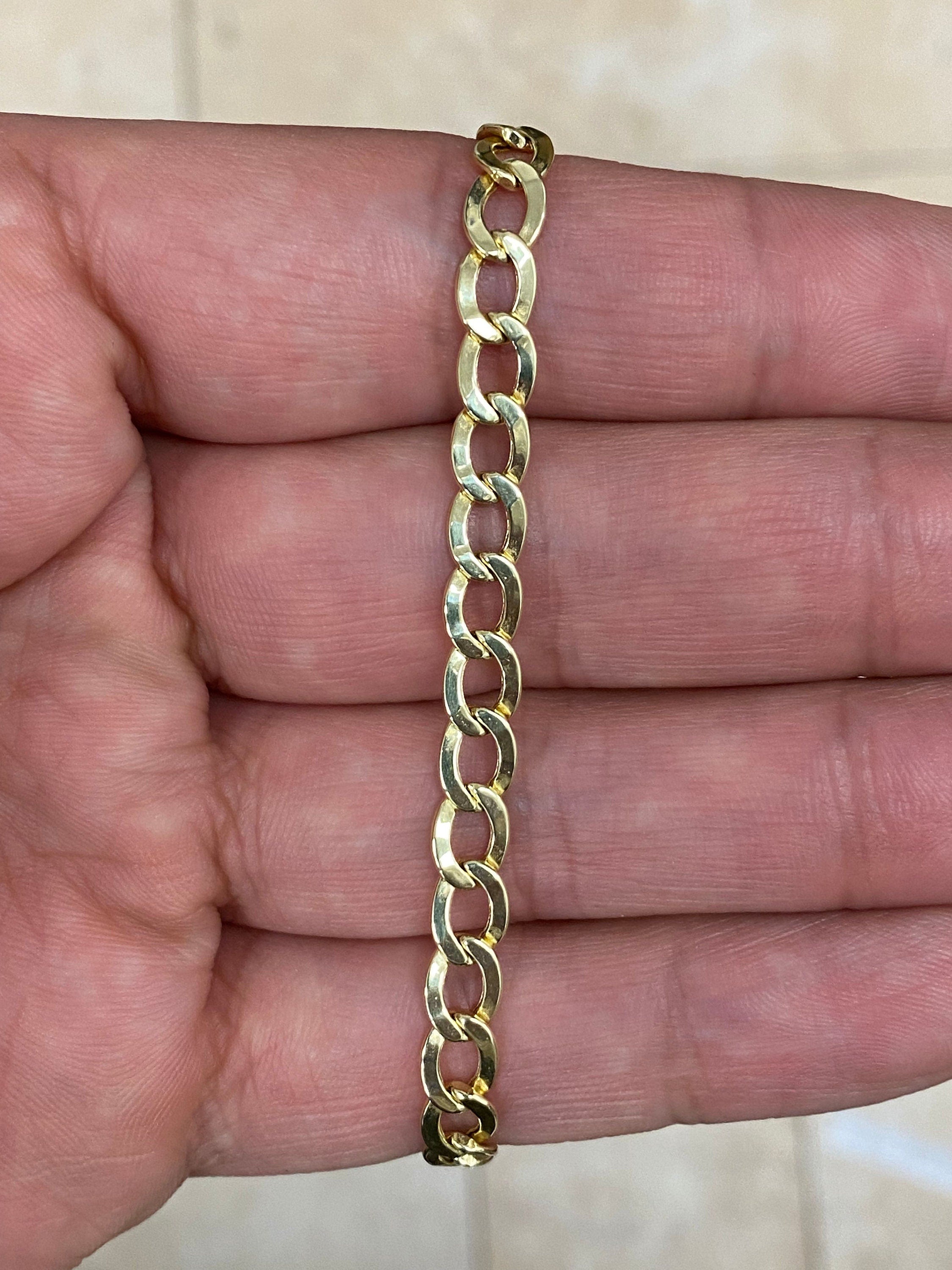 10K Yellow Gold Cuban Curb Miami Cuban Chain 5.5mm 26'' Yellow Gold Chain, Necklace, Cuban, Unisex, Men, Woman