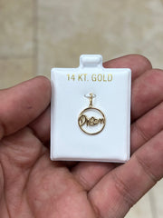 14K Solid Gold Dream Pendant, 14K Solid Gold, Hope Inspiration Pendant, Gift, Genuine 14k Yellow Gold