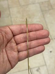 14k Yellow Gold Plated Over 925 Sterling Silver 2mm Omega Necklace  16'' 18'' 20'', Made In Italy, Gift