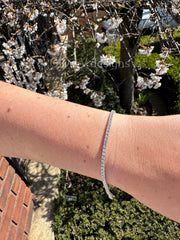 3.00 Carat Natural Diamond 14K Solid White Gold Tennis Bracelet | Classic Tennis Bracelet| F/G Color | 7'' Inch