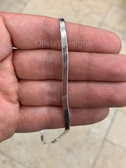 3.50mm Herringbone Chain, 925 Sterling Silver Necklace 16'' 18'' 20'' 22'' 24'' 30'', Italy Made, Plux, Gift for Her, Everyday Necklace