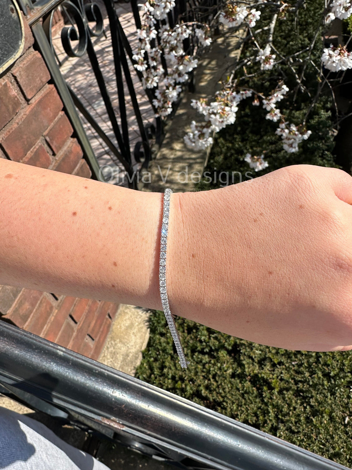 5.00 Carat Natural Diamond  14K Solid White Gold Tennis Bracelet | Classic Tennis Bracelet| F/G Color | 7'' Inch