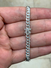 925 Solid Sterling Silver Miami Cuban 5mm Men Boyfriend Father Dad Gift -  Heavy Chain - 7'' 7.5'' 8'' 8.5'' 20'' 22'' 24'' 26'' 30''