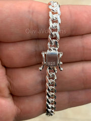 925 Solid Sterling Silver Miami Cuban 6mm Men Boyfriend Father Dad Gift -  Heavy Chain - 7'' 7.5'' 8'' 8.5'' 20'' 22'' 24'' 26'' 30''
