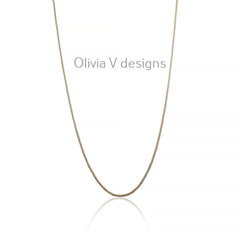 925 Sterling Silver 14K Yellow Gold Plated Round Snake Chain necklaces 1.6mm -  All Lengths - Round Snake