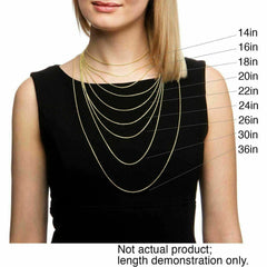 925 Sterling Silver 14k Gold Moon Cut Ball Bead Chain 3mm Necklace  16''-30''  - Genuine 925 - Solid 925 - Made In Italy