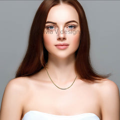 925 Sterling Silver 14k Gold Plated Box Chain 1.80mm, Sterling Silver Chain, .925 Sterling Silver, Finished Necklace, 16'' Through 30''