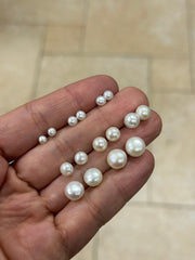 925 Sterling Silver AAA Freshwater Pearl Studs Hypoallergenic Earrings