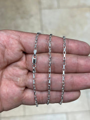 925 Sterling Silver Anchor Forzentina Link Necklace 2.2mm, Sterling Silver, Necklace, Men Women , Italian