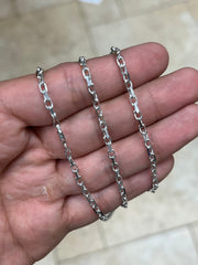 925 Sterling Silver Anchor Forzentina Link Necklace 2.7mm, Sterling Silver, Necklace, Men Women , Italian