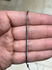 925 Sterling Silver Black Rhodium Round Snake Chain necklaces 1.4mm 16",18",20",22'',24",30" - Genuine 925 Silver - Black Snake Chain