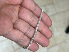 925 Sterling Silver Box Chain 2.20mm, Sterling Silver Chain, .925 Sterling Silver, Finished Necklace, Made In Italy, 16'' Through 30''