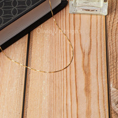 925 Sterling Silver Over 14K Gold Over Sterling Silver 1.00mm Box Chain, Smooth Shiny Finished Necklace 16'' 18'' 20'' 22'' 24''