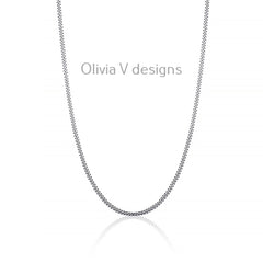 925 Sterling Silver Oxidized Miami Cuban Curb Chain 2.2mm, Bali Chain, Black Chain Necklace, Rustic Chain For Pendants, 925
