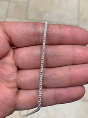 925 Sterling Silver Popcorn Chain, Coreana 2.5mm chain, Anti-Tarnish Chain, Sterling Silver Chain, 925 Chain, Italian Silver Chain, 925
