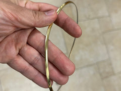 925 Sterling Silver Reversible Silver & Gold Omega Chain Two Tone Necklace 4mm, 16'' 18'' 20'', Made In Italy