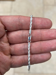 925 Sterling Silver Rope Chain Necklace 3mm, Lobster Clasp, New, Ready To Wear, Made in Italy, Gift, Bridal, Men, Woman, Gift