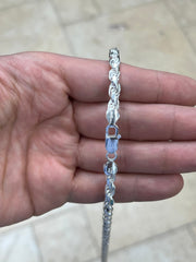 925 Sterling Silver Rope Chain Necklace Italy 5.50mm, Lobster Clasp, New, Ready To Wear, Made in Italy, Gift, Bridal, Men, Woman, Gift