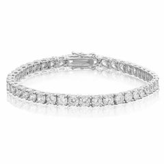 3MM Iced Out Diamond Tennis Chain | Men's Jewelry | Diamond Necklace | Hip Hop Tennis Chain | Hip Hop Necklace | 14k White Gold