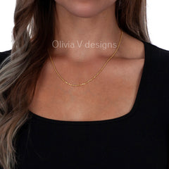 Genuine 18K Solid Genuine Gold Rope Chain 1.80mm 10'' 16'' 18'' 20'' 22'' 24'' 26'' 28'' 30'' Women Ladies Necklace