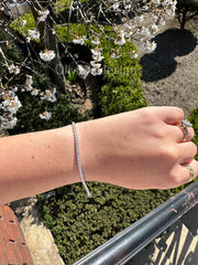 3.00 Carat Natural Diamond 14K Solid White Gold Tennis Bracelet | Classic Tennis Bracelet| F/G Color | 7'' Inch