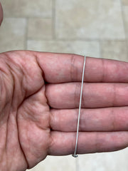 Real Solid 925 Sterling Silver Snake Chain Necklace 0.8mm In 16",18",20",22",34",30" - Genuine 925 Silver - Round Snake